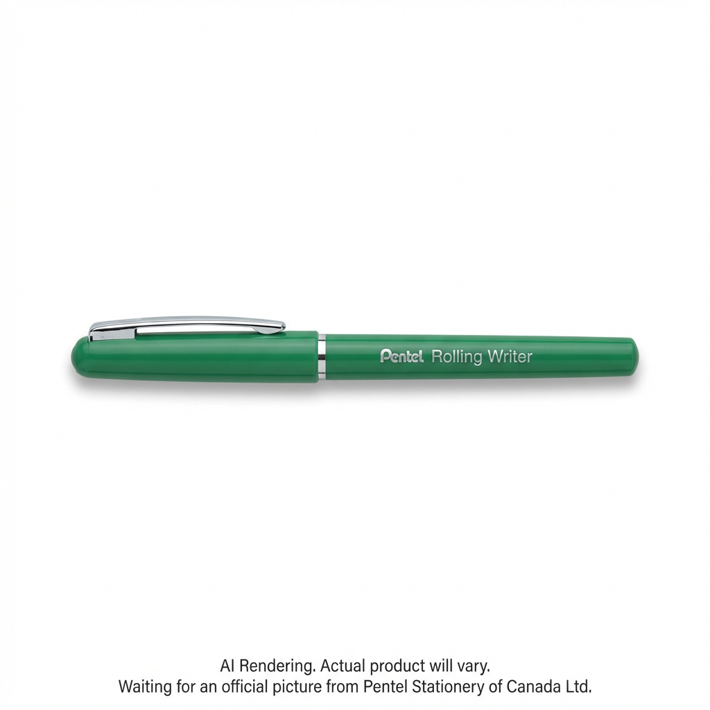 Pentel Rolling Writer Roller Ball Pen, (0.8mm), Green Ink