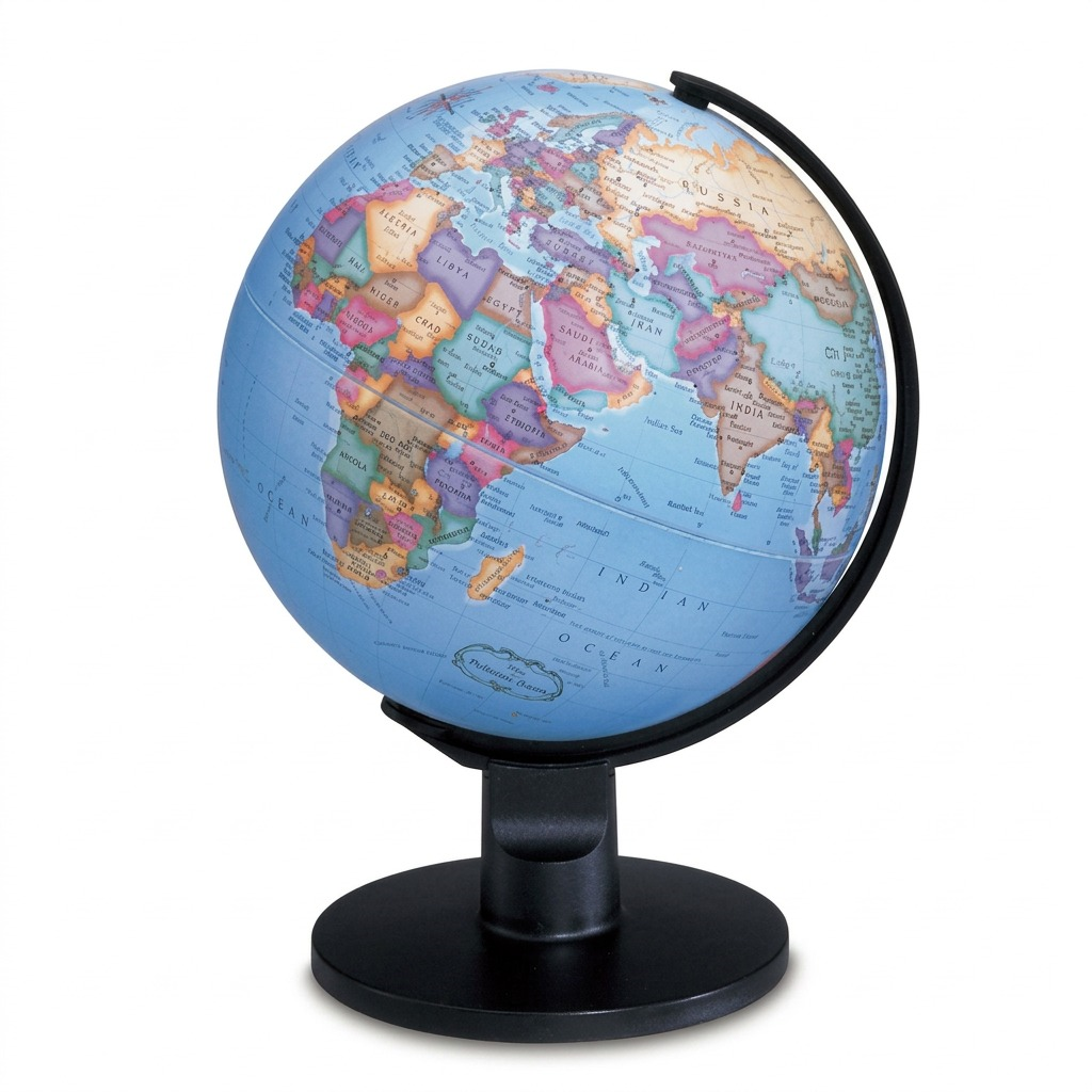 Trekker 6"/15.2Cm Diameter Blue Ocean Desk Globe (English)