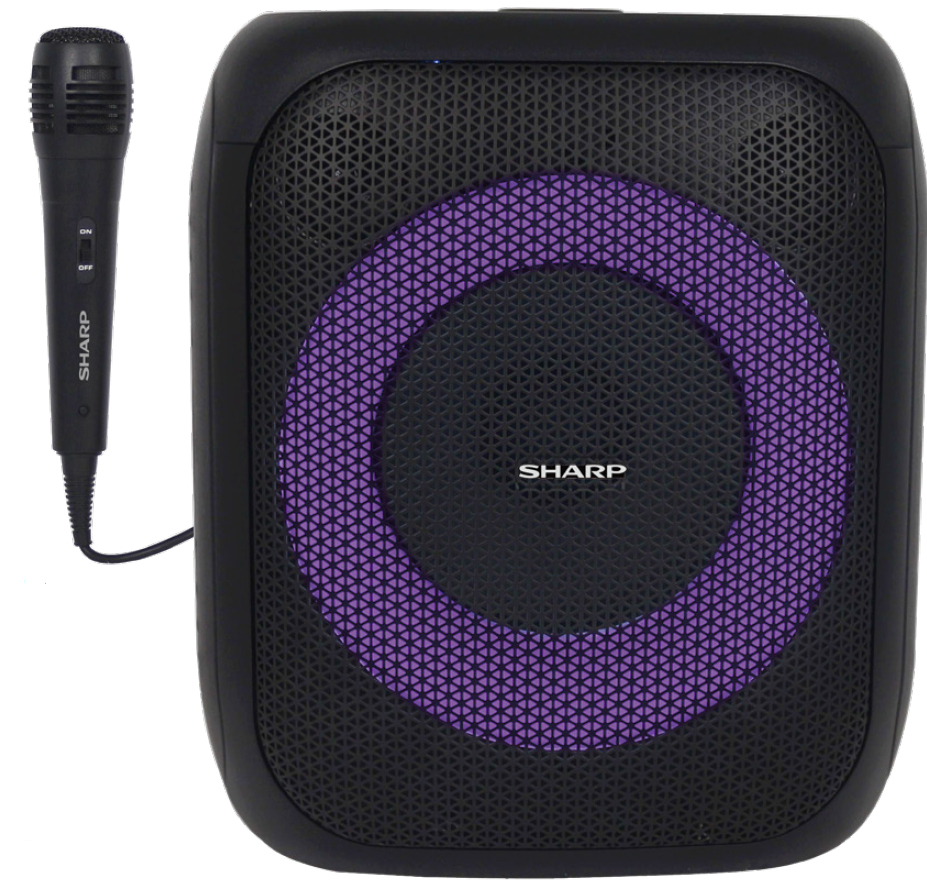 Sharp PS-914 Compact Portable Party Speaker – 20W RMS, Bluetooth 5.3 & LED Lights