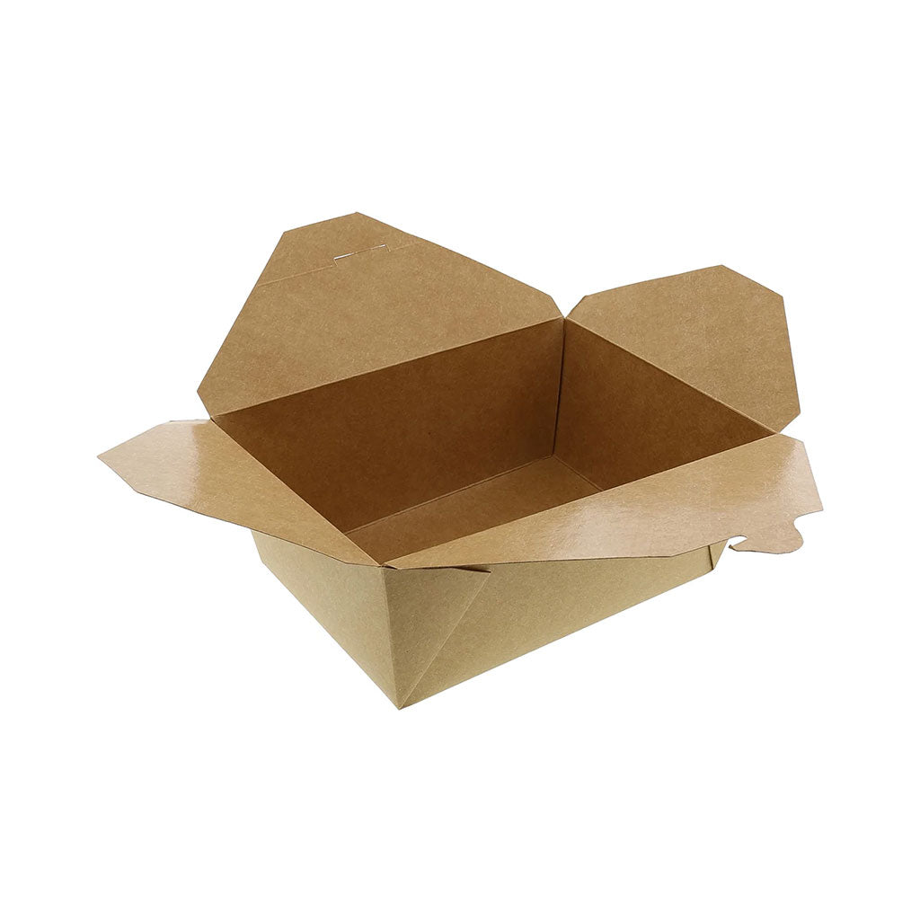 Kraft Take Out Food Container #3 - 8.25"l x 6.5"w x 2.5"h (Pack of 50)