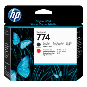 HP 774 Mte Bk/Chrmtc Red Printhead