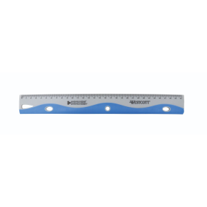 30cm Antimicrobial Wave Ruler, blue / 
30cm r?gle ondul?e antimicrobienne - bleu