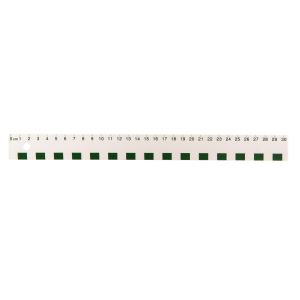 30cm White Plastic Ruler / 
R?gle blanche en plastique de 30 cm (cm)