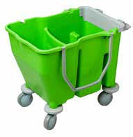 Double Bucket Only W/Wheels /Including Wringer Support Green