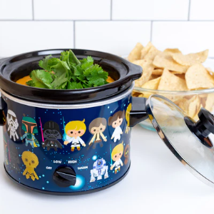 Star Wars 2-Quart Slow Cooker – Galactic Pattern Compact Crock – Perfect for Dips & Small Meals