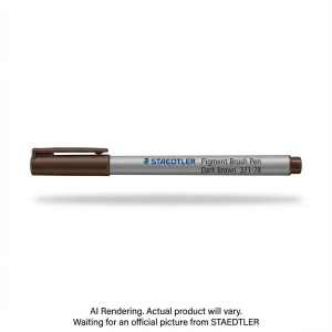 Pigment Brush Pen Dark Brown