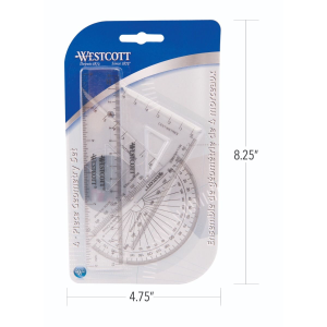 4pc Math Pack / 
Trousse de g?ometrie 4 pi?ces