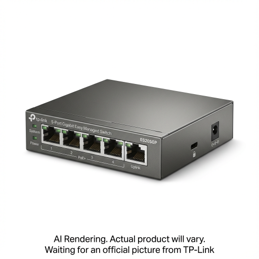 Omada 5-Port Gigabit Easy Managed Switch with 4-Port PoE+