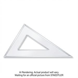 Set square clear acryl.12'' 30/60