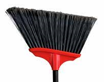 12" Vortex Angle broom w long Fibre w/48" Handle