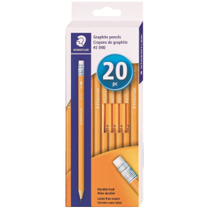 pencil yellow, hexa extru HB,20pk