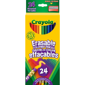 24 Erasable Coloured Pencils