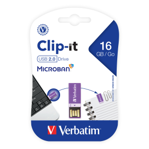 Verbatim 16GB Clip-iT USB Violet
