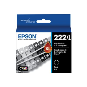T222XL120-S Epson T222 Black Ink Cartridge, High Capacity wi