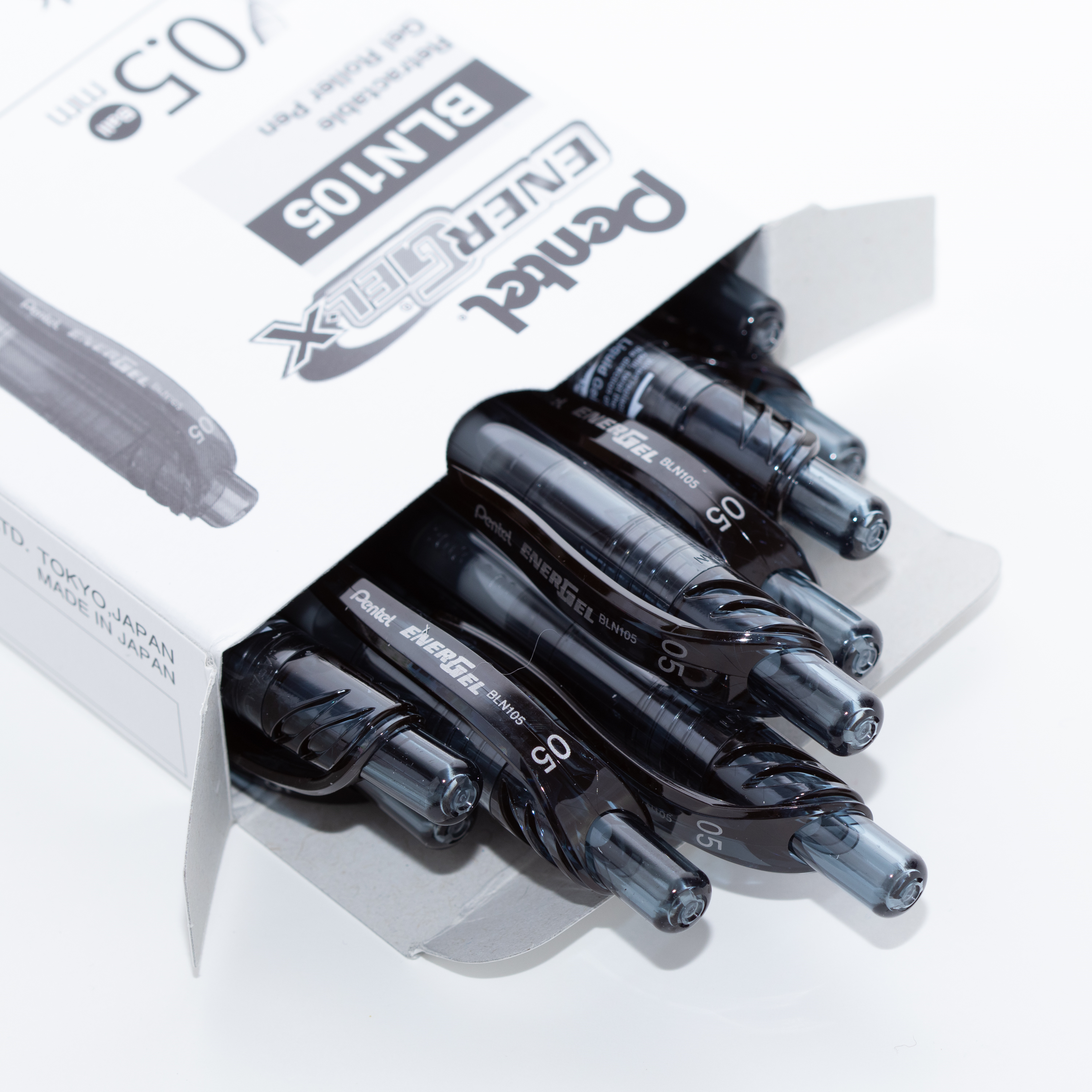 EnerGel-X Retractable Gel Roller, (0.5mm) Needle Tip, Black Ink