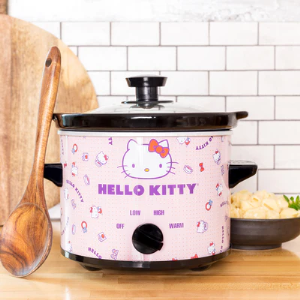 Hello Kitty 2-Quart Round Slow Cooker ? Compact Sanrio Kitchen Appliance for Meals & Dips