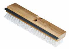 11" Wood Deck Brush w Squeegee - Poly