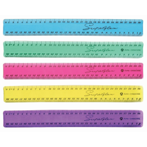 30cm Superflex ? Metric - Assorted Colours / 
30cm Superflex ? m?trique, couleurs assorties