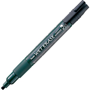 Pentel Arts Wet Erase Chalk Marker, Small Chisel Tip, Black Ink