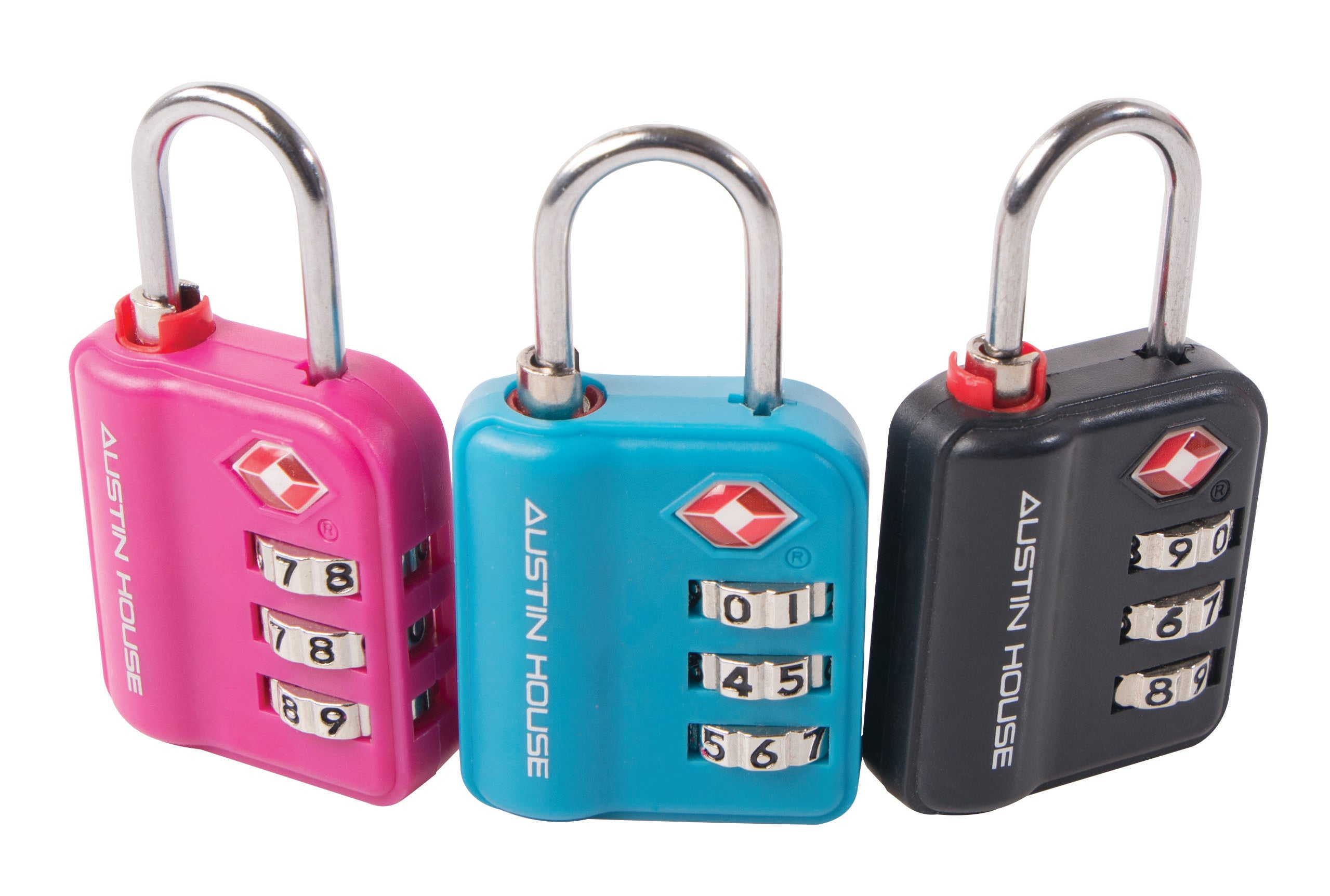 Tsa 3-Dial Ind. Padlock Assort