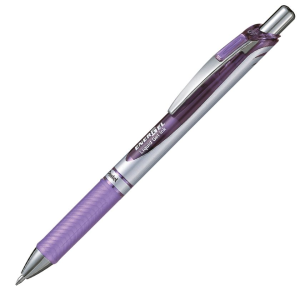 EnerGel Retractable Gel Roller, (0.7mm) Metal Tip, Lilac Ink