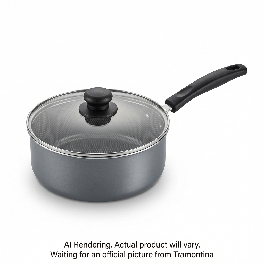 Tramontina 3 Qt Covered Sauce Pan - Aluminum, Ns - Steel Gray - Den - Primaware