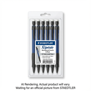 Mech. pencil Riptide 0.7mm 6pc BK