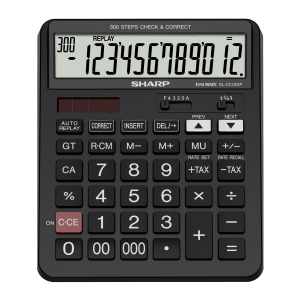 SHARP EL-CC12GP XL 12-Digit Check & Correct Desktop Calculator