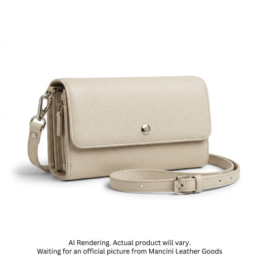 Pebble RFID Crossbody Wallet