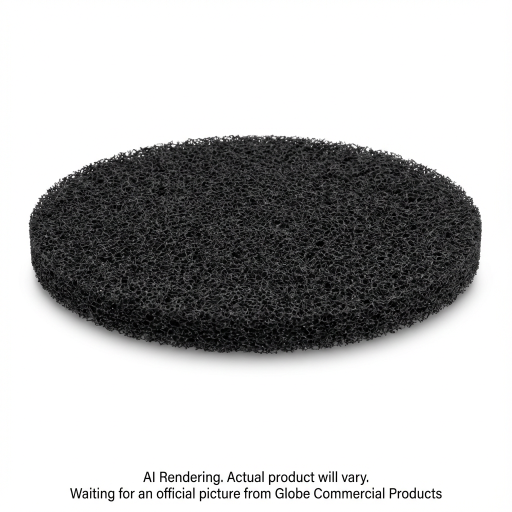 15"  Black Stripping Floor Pad
