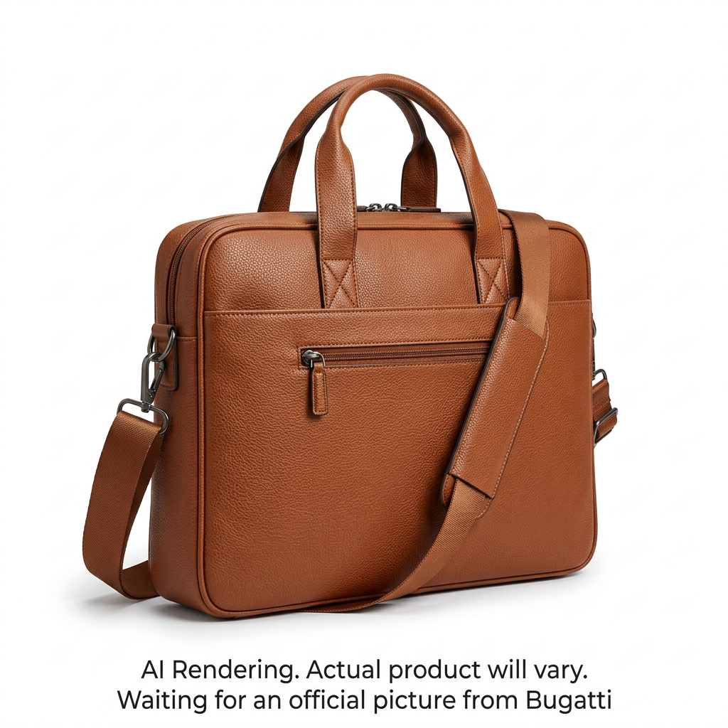 Briefcase- Bugatti- Wellington- PU-Cognac