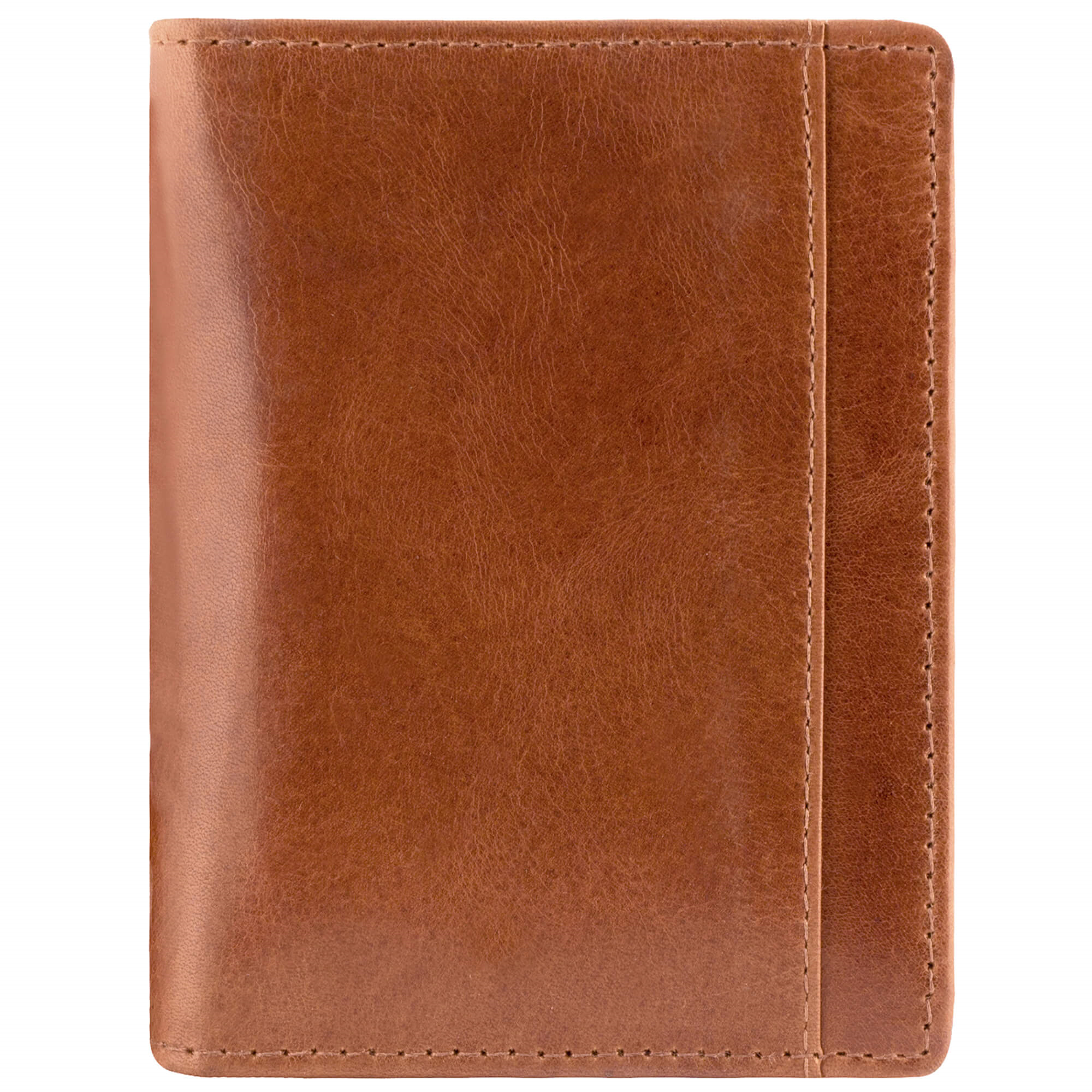 Men’s Unique Vertical Wing Wallet Cognac