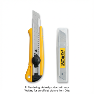 OLFA 18mm BN-L/LB10B Combo Pack Utility Knife w/Silver Blade, 10pk