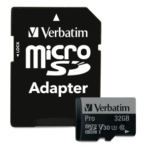 Verbatim 32GB Pro 600X microSDHC UHS1 V30U3 Cls10
