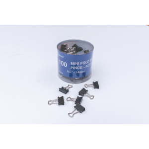 Fold Back Clips 9/16" ? 15 mm Black - 100 per Tub / Pince-notes 9/16 po ? 15 mm en noir - 100 par bacs