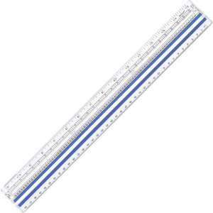38cm/15" Magnifying Ruler ? 1/16", 1/8" / 
R?gle grossissante de 38 cm/15 po - 1/16 po, 1/8 po