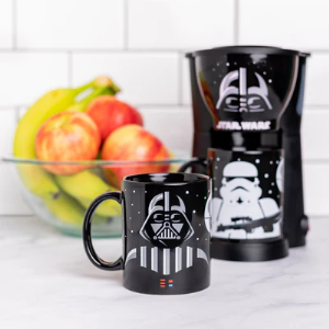 Star Wars Single-Serve Coffee Maker ? Includes Darth Vader & Stormtrooper 12oz Ceramic Mugs