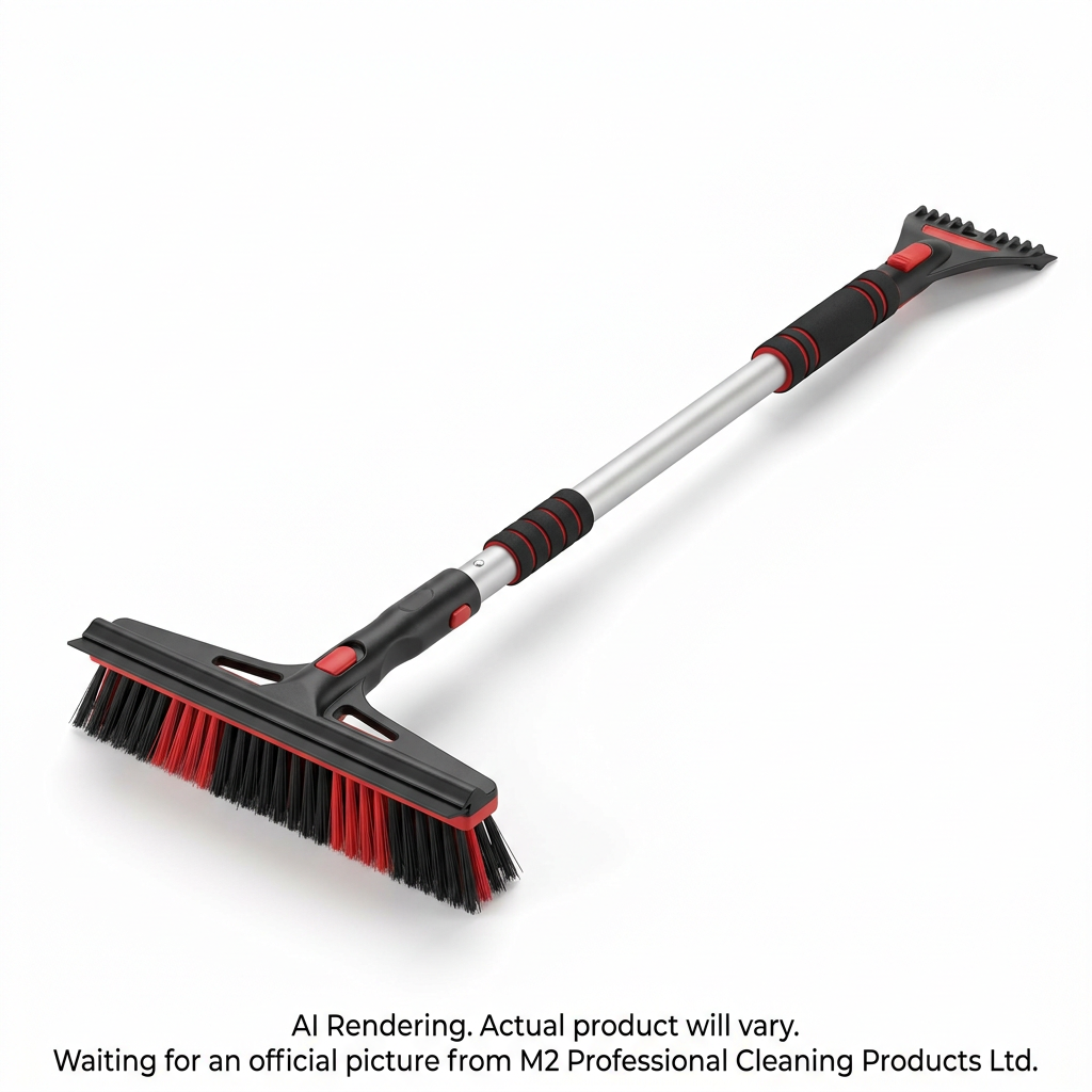 40"-64"/101cm-163cm 3-in-1 HD Telescopic Snow Brush with Squeegee and Ice Scraper