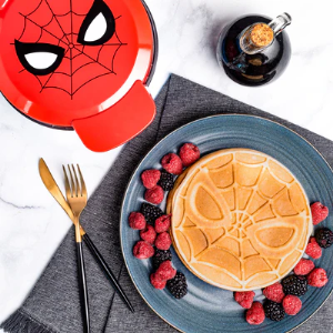 Marvel Spider-Man 7" Waffle Maker ? Iconic Web-Slinger Non-Stick Breakfast Appliance
