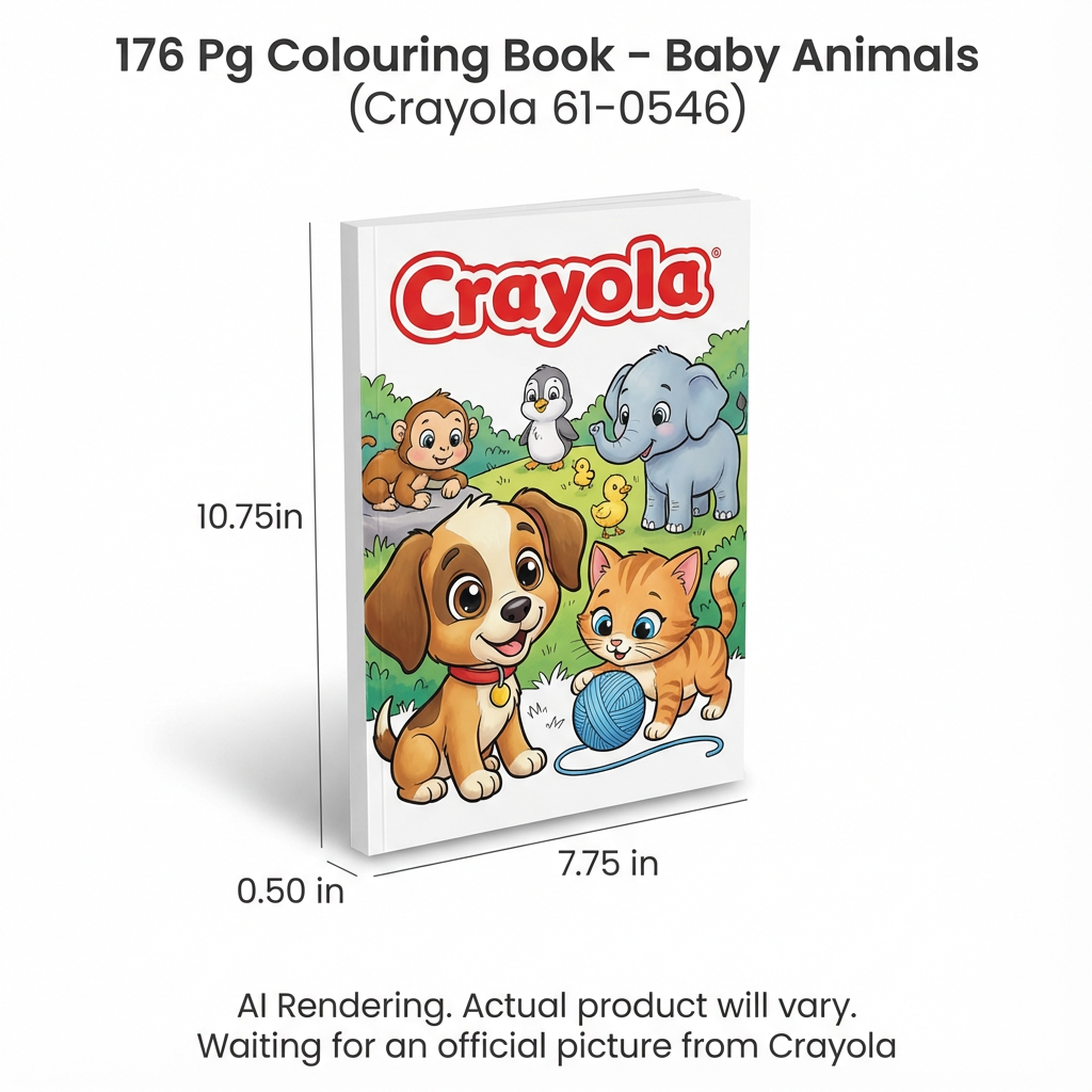 176 Pg Colouring Book – Baby Animals