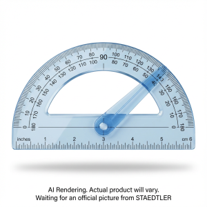 Protractor, 6" with arm BK