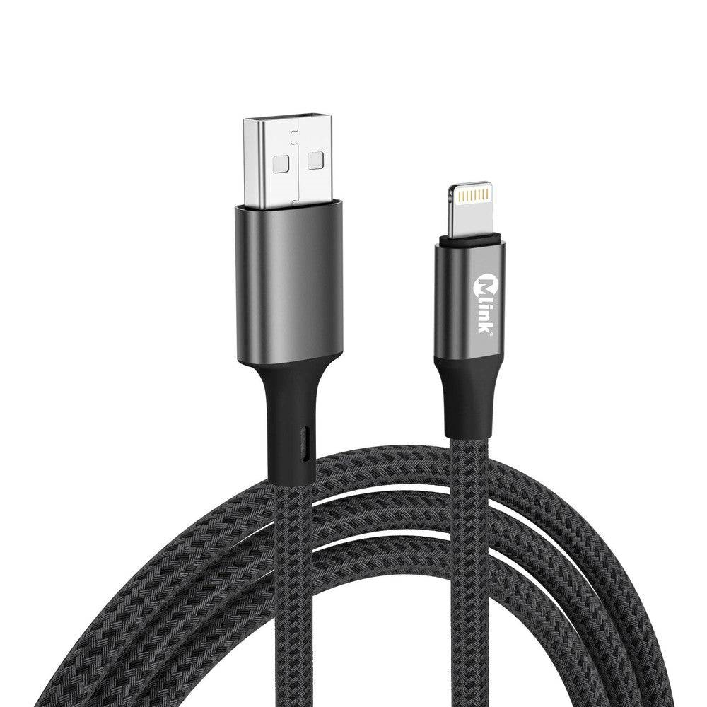 Mlink - Lightning to USB Braided Fast Charging Cable PD20W 5V/2.4A - 1m (3.3')