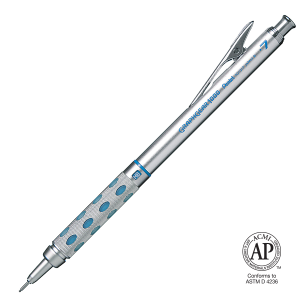 GraphGear 1000 Retractable Mechanical Drafting Pencil (0.7mm), Blue Accents, Gift Case