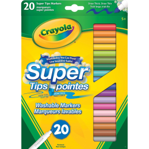 20 Super Tips Washable Markers