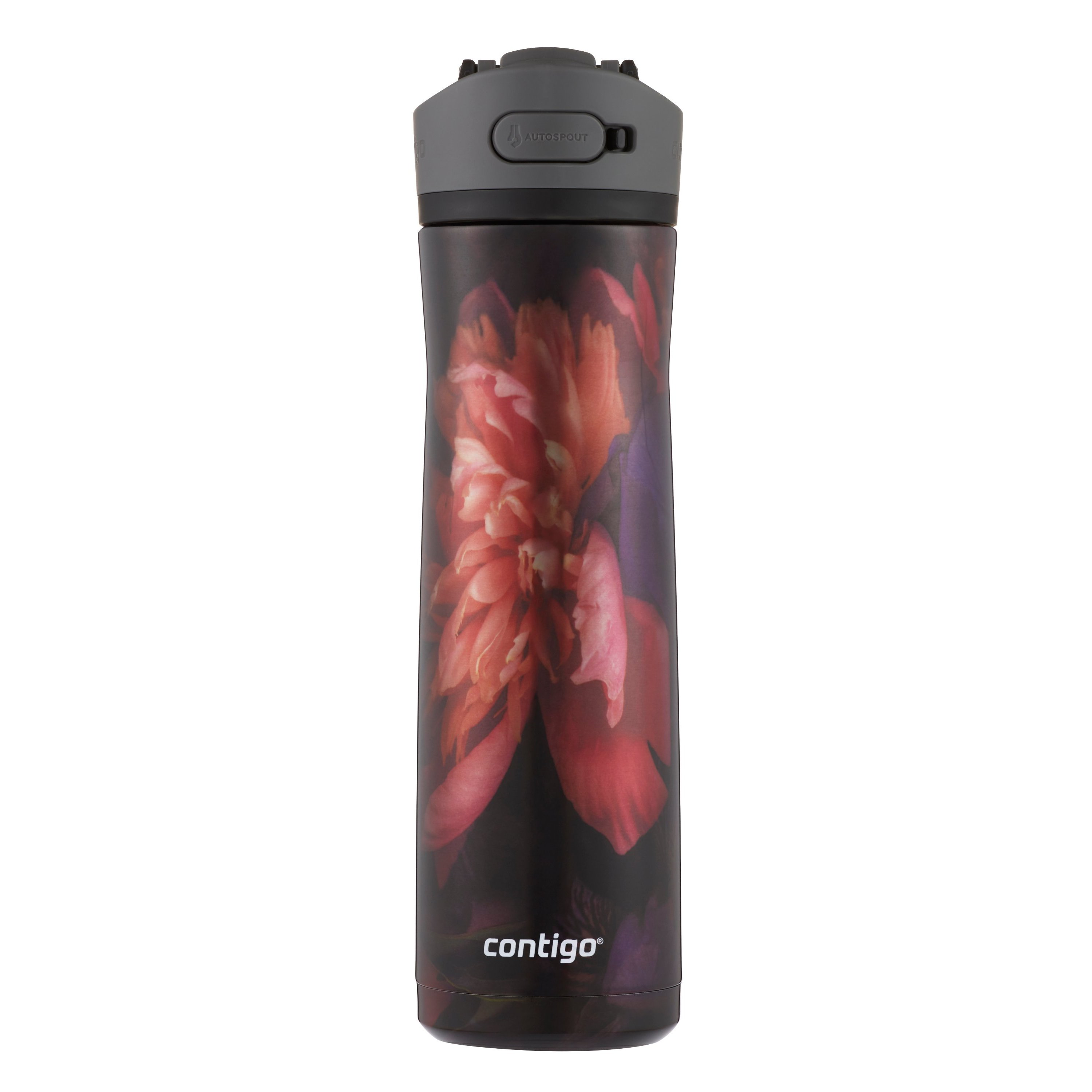 Contigo Ashland Chill 2.0 Stainless Steel Water Bottle with AUTOSPOUT Lid, 24 oz (709 mL), Nightflower