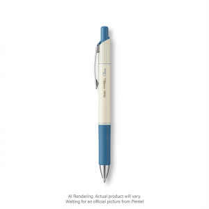 EnerGel Clena Retractable Liquid Gel Pen, (0.5mm) Needle Tip, Blue Accent, Blue Ink