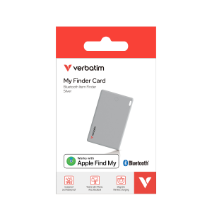 Verbatim My Finder Card Bluetooth Item Finder 1pk Silver