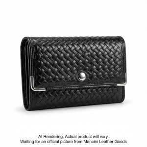 Basket Weave RFID Secure Medium Clutch Wallet