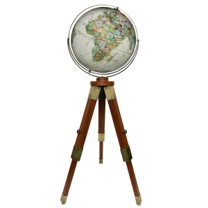 Replogle National Geographic Eaton III 16-inch Floor Globe - Adjustable Tripod Stand - Antique Ocean (MPN 24900)