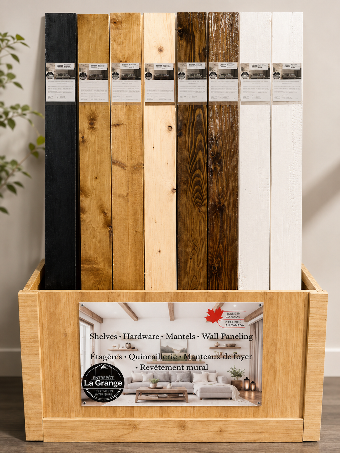 Standing Floor Display - Wall Paneling Assortment (Does not include assortment)